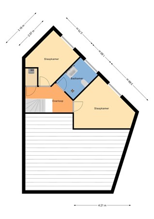 Floorplan - Stieltjesstraat 16A01, 3071 JW Rotterdam